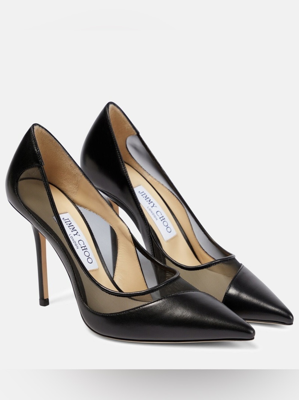 Jimmy Choo Love Mesh Panel 100mm Pumps